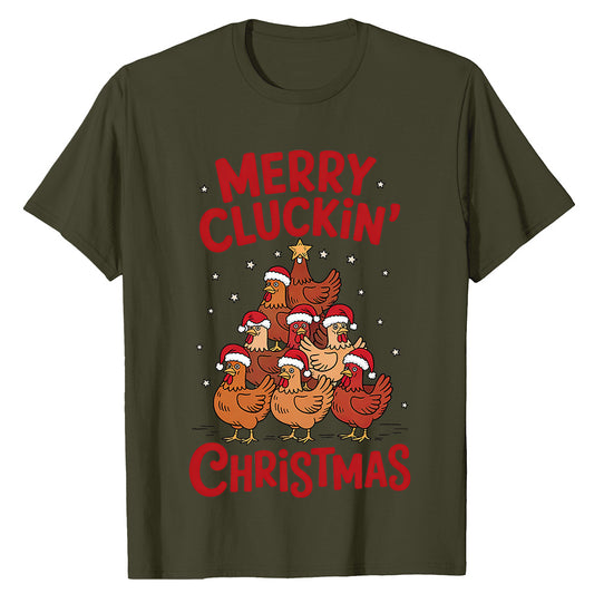 Merry Cluckin' Christmas  T-Shirt