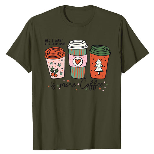Festive Coffee Lover  T-Shirt