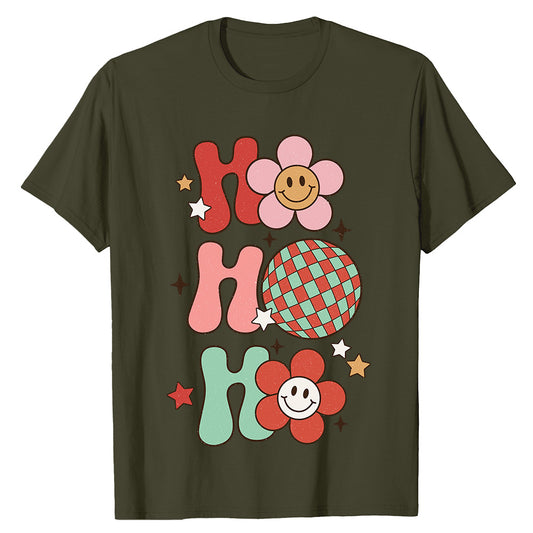 Retro Holiday Ho Ho Ho  T-Shirt