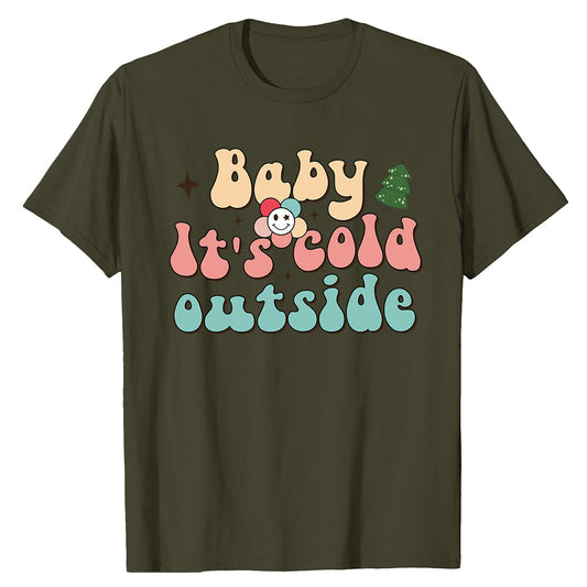 Cold Outside Retro  T-Shirt
