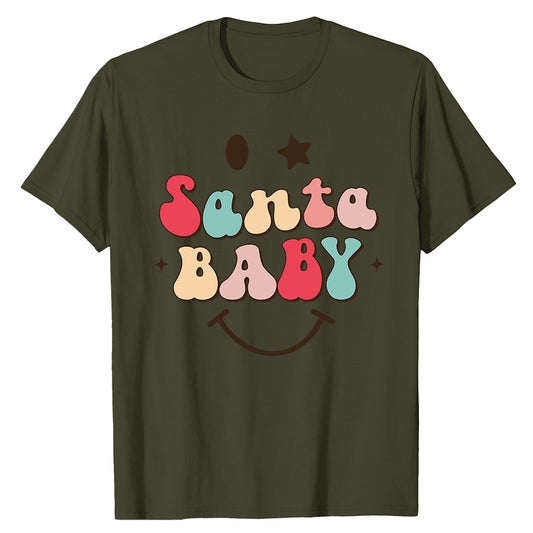 Festive Santa Baby  T-Shirt