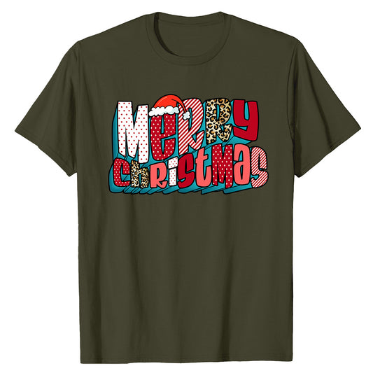 Festive Leopard Xmas Shirt T-Shirt