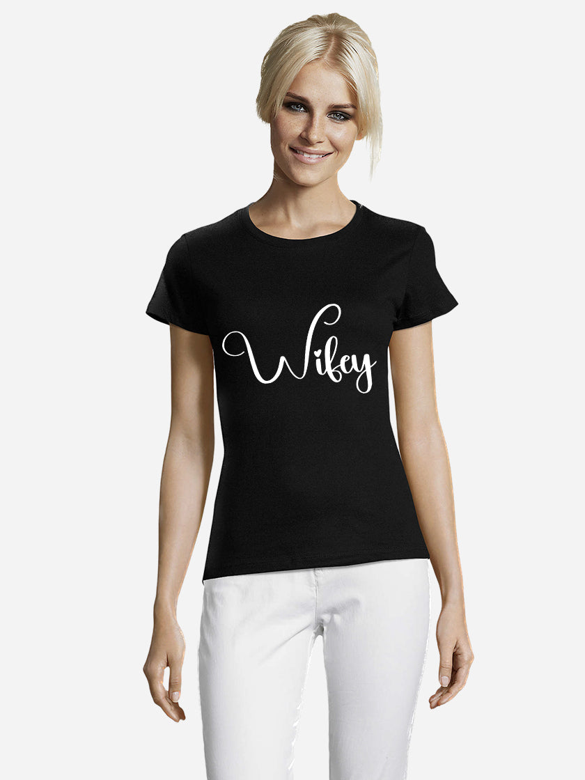 Swiggly Wifey Hubby T-Shirt Uno Designs UK