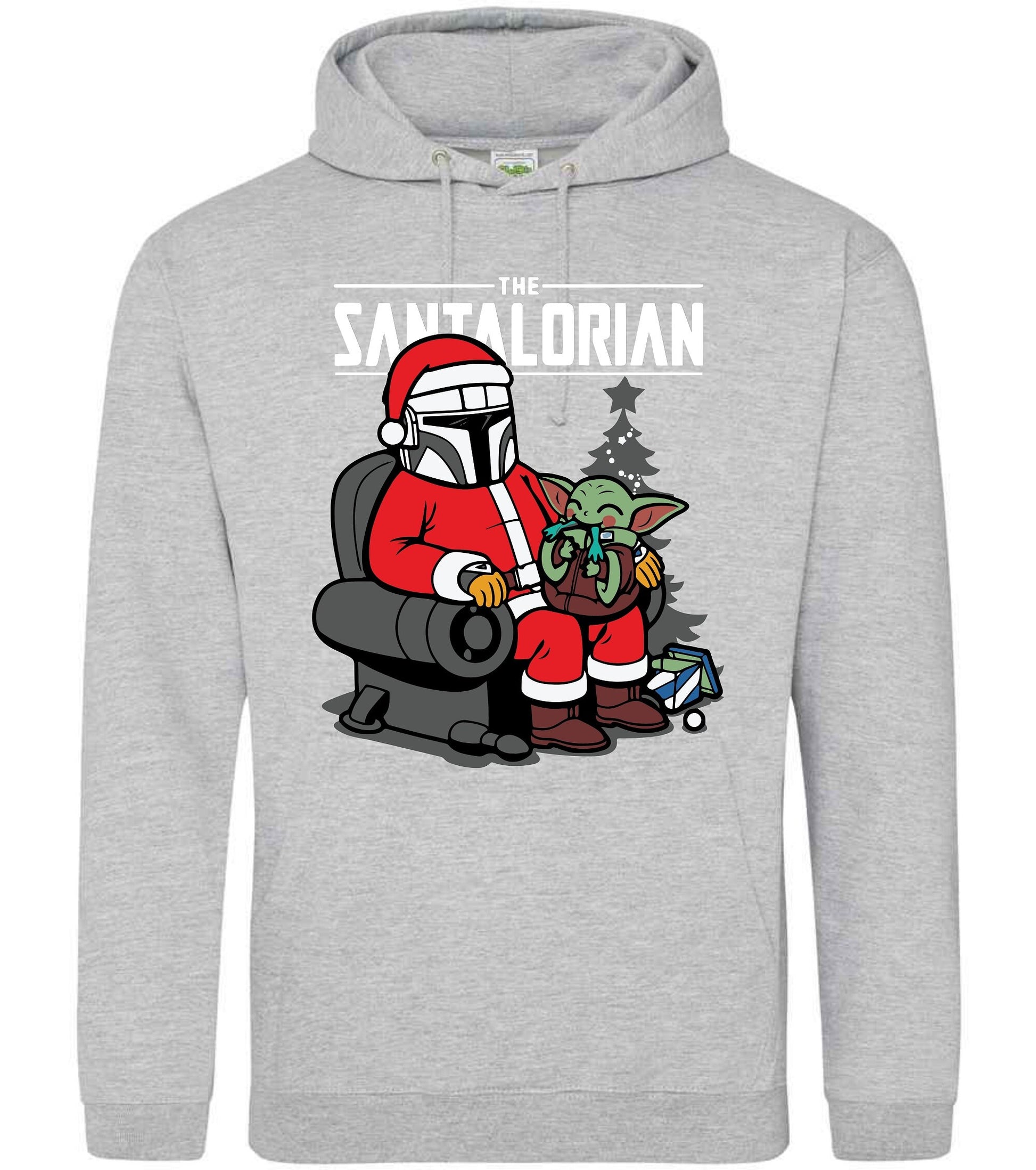 Christmas Jumper SWEATER HOODIE SANTALORIAN, xmas jumpers, xmas gift for him,