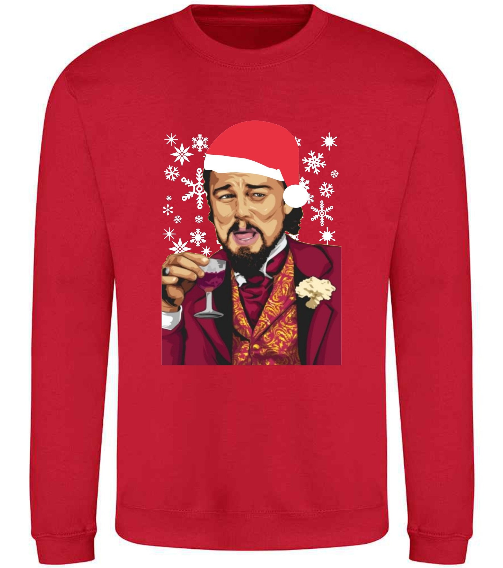 Christmas Jumper SWEATER Leonardo DiCaprio Meme Christmas xmas jumper gift for him, gift for her