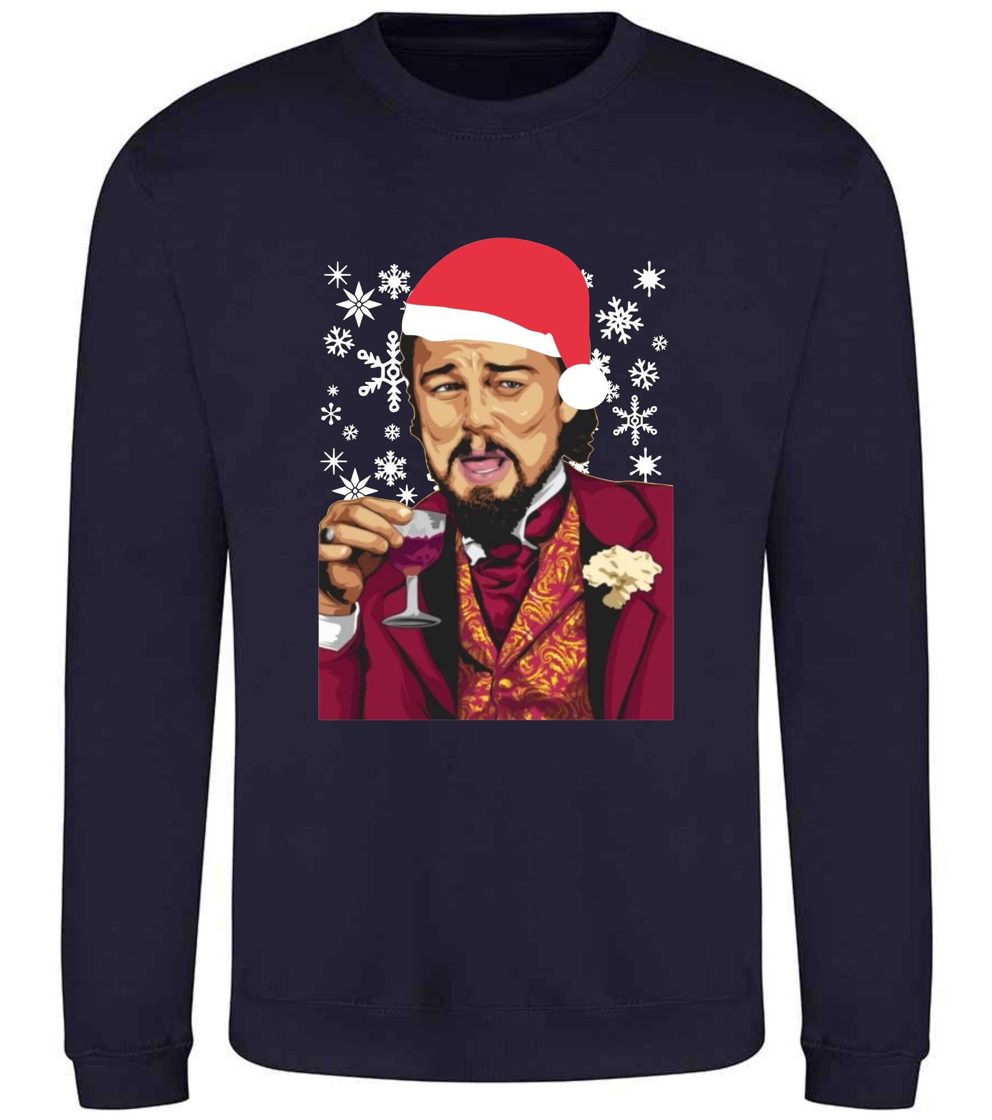 Christmas Jumper SWEATER Leonardo DiCaprio Meme Christmas xmas jumper gift for him, gift for her