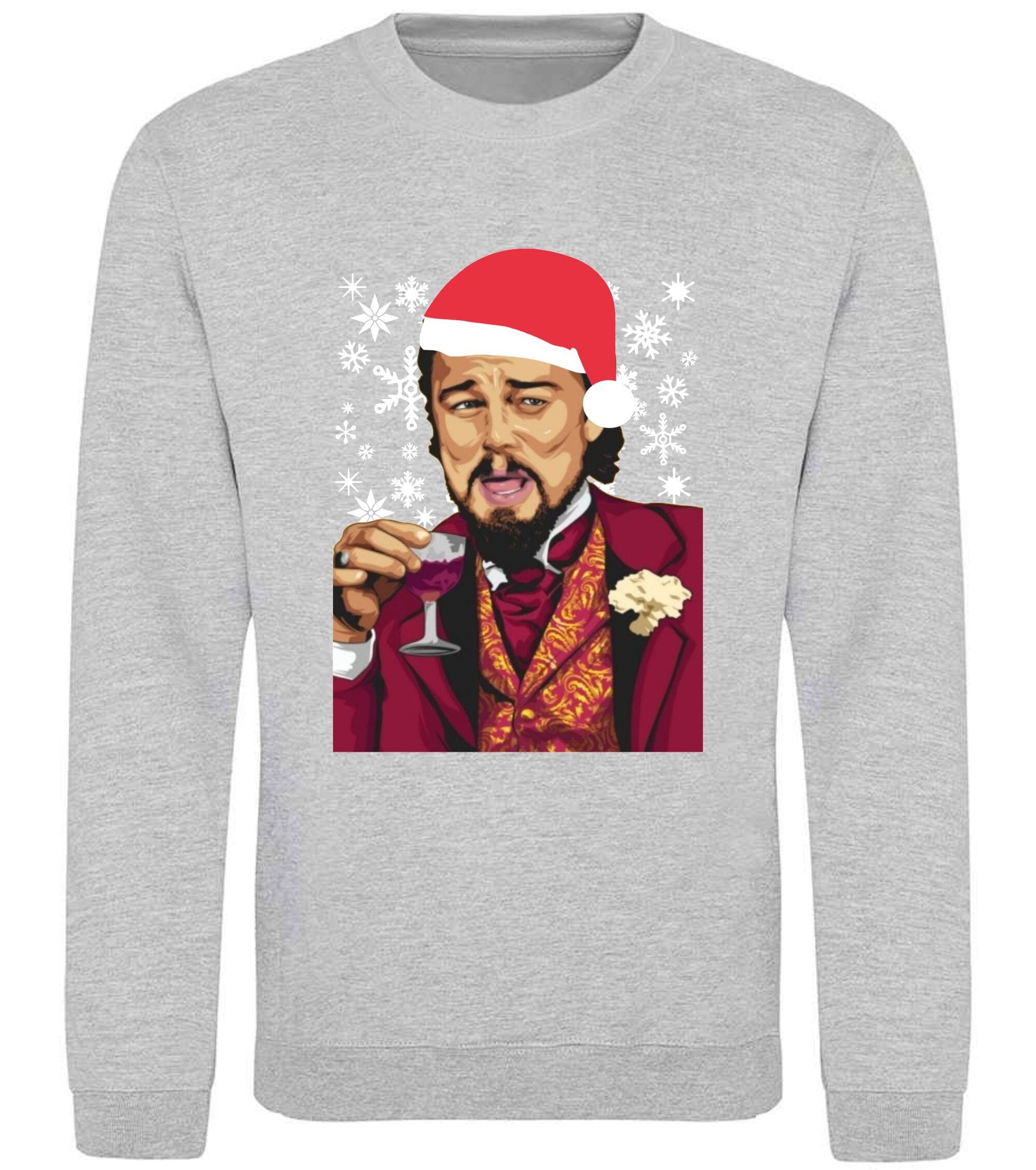 Christmas Jumper SWEATER Leonardo DiCaprio Meme Christmas xmas jumper gift for him, gift for her