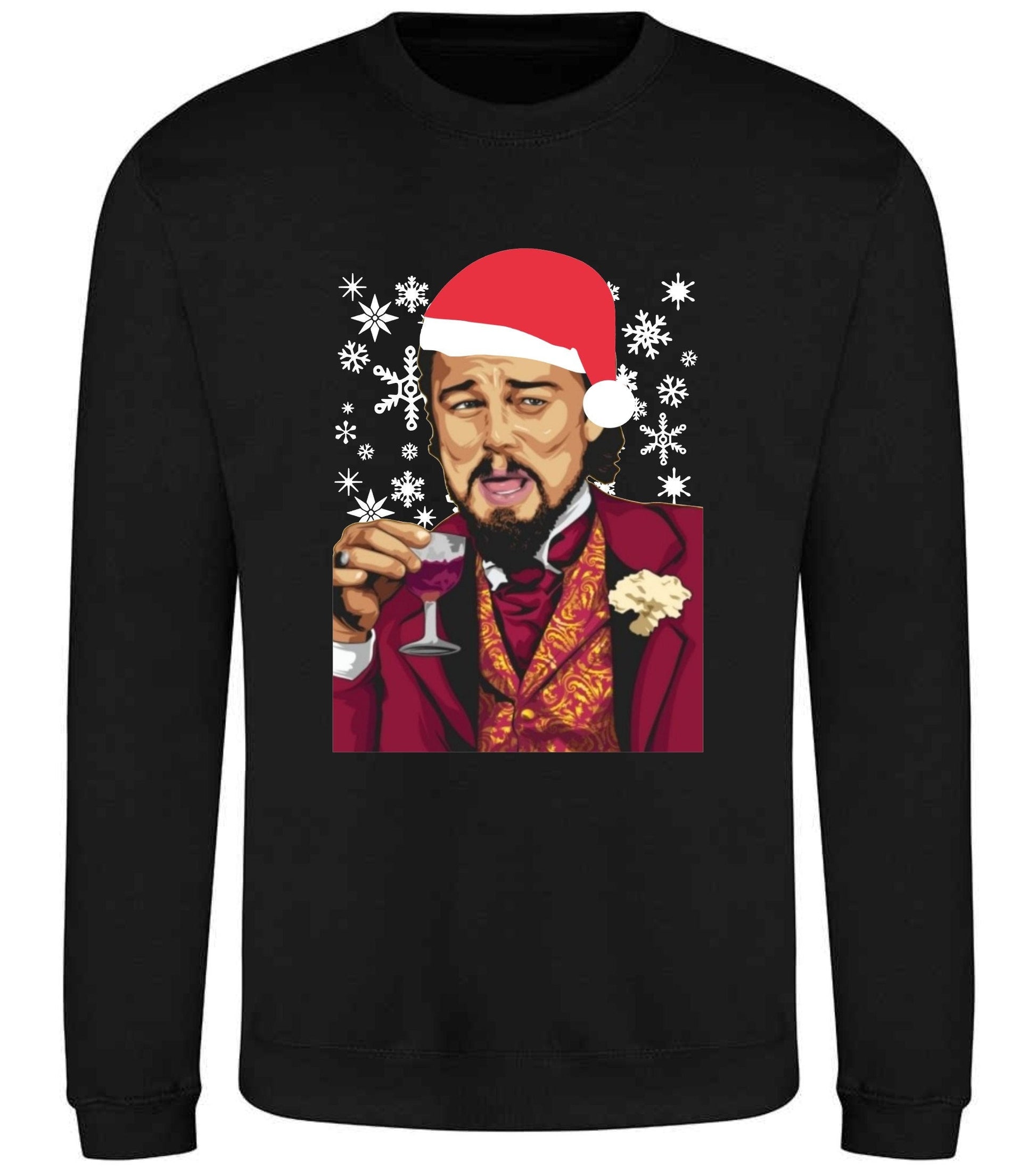 Christmas Jumper SWEATER Leonardo DiCaprio Meme Christmas xmas jumper gift for him, gift for her