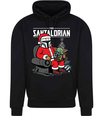 Christmas Jumper SWEATER HOODIE SANTALORIAN, xmas jumpers, xmas gift for him,